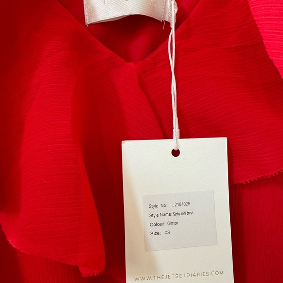 Women’s dress in stunning Crimson Red, size XS - Picture 3 of 3